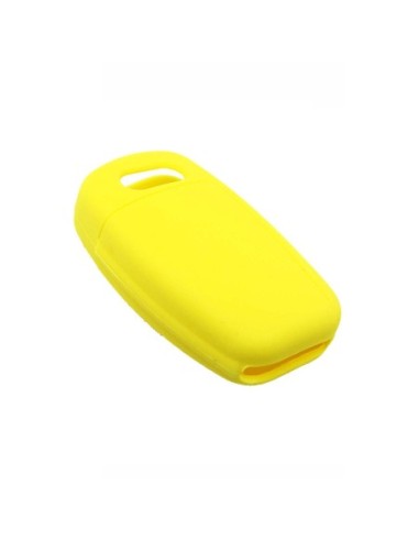 Guscio in Silicone Cover Chiave per Telecomando Audi A1 A3 A4 A6 A8 TT Q5 Q7 R8 S4 S6 Portachiave Giallo