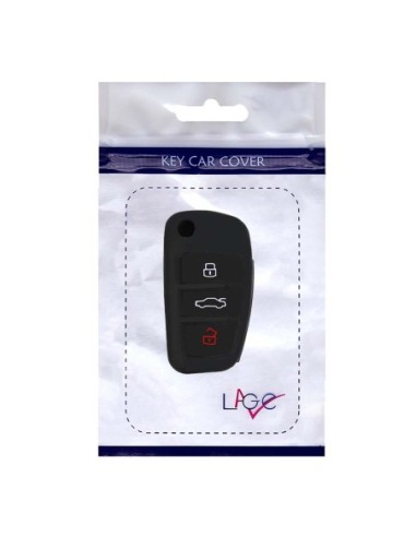 Guscio in Silicone Cover Chiave per Telecomando Audi A1 A3 A4 A6 A8 TT Q5 Q7 R8 S4 S6 Portachiave Nero