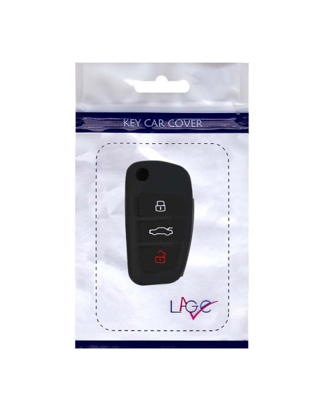 Guscio in Silicone Cover Chiave per Telecomando Audi A1 A3 A4 A6 A8 TT Q5 Q7 R8 S4 S6 Portachiave Nero