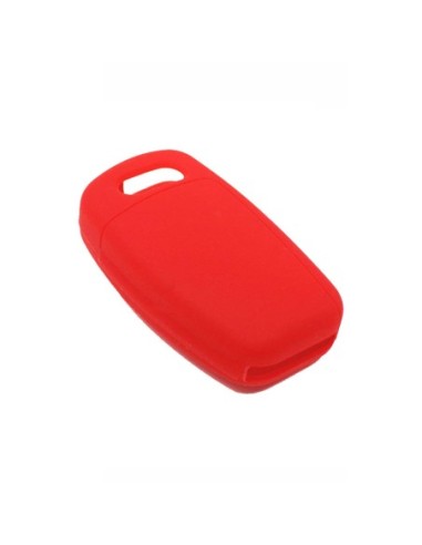 Guscio in Silicone Cover Chiave per Telecomando Audi A1 A3 A4 A6 A8 TT Q5 Q7 R8 S4 S6 Portachiave Rosso