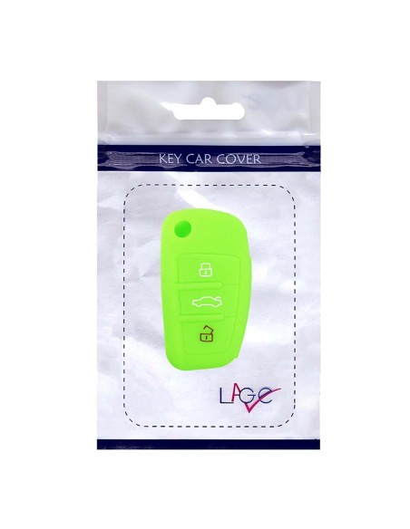Guscio in Silicone Cover Chiave per Telecomando Audi A1 A3 A4 A6 A8 TT Q5 Q7 R8 S4 S6 Portachiave Verde