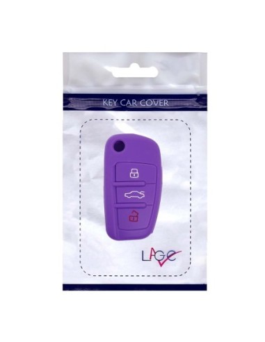 Guscio in Silicone Cover Chiave per Telecomando Audi A1 A3 A4 A6 A8 TT Q5 Q7 R8 S4 S6 Portachiave Viola