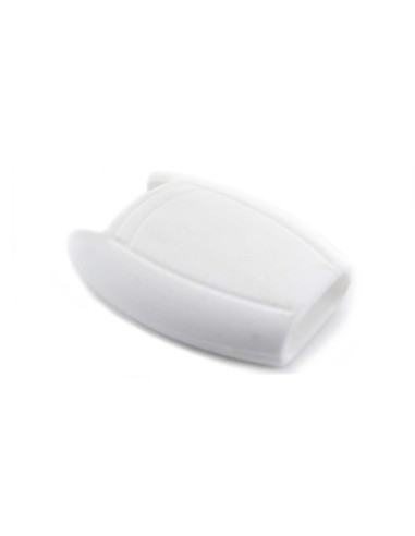 Guscio in Silicone Cover Chiave per Telecomando Mercedes-Benz Classe A C E S V ML CLK SLK Portachiave Bianco