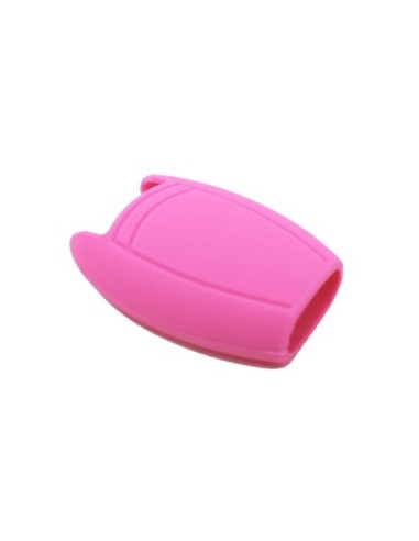 Guscio in Silicone Cover Chiave per Telecomando Mercedes-Benz Classe A C E S V ML CLK SLK Portachiave Rosa