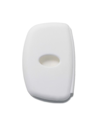Guscio Silicone Cover Chiave per Telecomando Hyundai Portachiavi Bianco 3 Tasti i10 i20 i30 i40 ix20 ix25 ix30 ix35 ix45 ix55 Solaris Mistra Verna Sonata Santa Fe Tucson