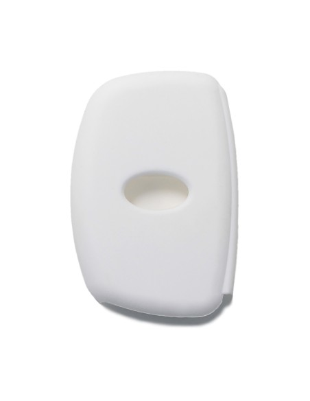 Guscio Silicone Cover Chiave per Telecomando Hyundai Portachiavi Bianco 3 Tasti i10 i20 i30 i40 ix20 ix25 ix30 ix35 ix45 ix55 Solaris Mistra Verna Sonata Santa Fe Tucson