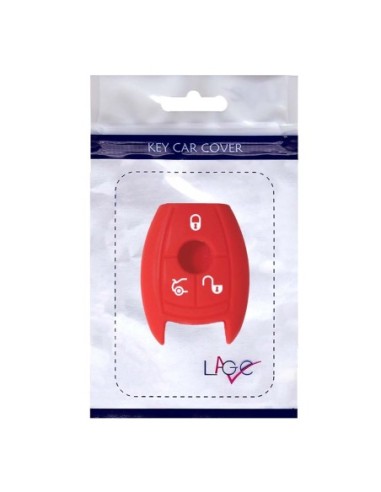 Guscio in Silicone Cover Chiave per Telecomando Mercedes-Benz Classe A C E S V ML CLK SLK Portachiave Rosso