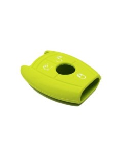 Guscio in Silicone Cover Chiave per Telecomando Mercedes-Benz Classe A C E S V ML CLK SLK Portachiave Verde 2