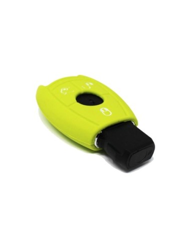 Guscio in Silicone Cover Chiave per Telecomando Mercedes-Benz Classe A C E S V ML CLK SLK Portachiave Verde