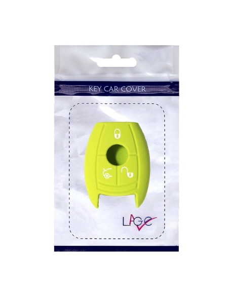 Guscio in Silicone Cover Chiave per Telecomando Mercedes-Benz Classe A C E S V ML CLK SLK Portachiave Verde