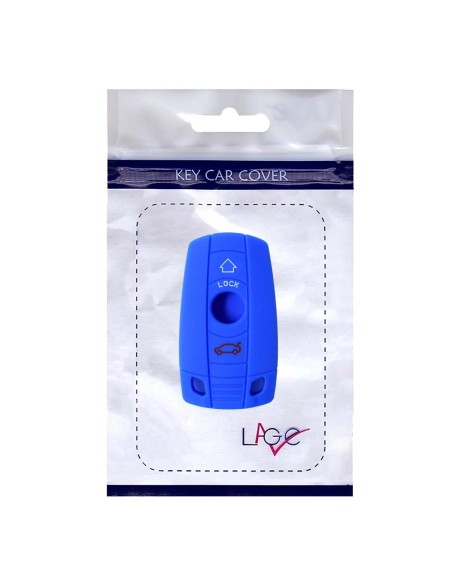 Guscio in Silicone Cover Chiave per Telecomando BMW Serie 1 3 5 6 7 X1 X3 X5 X6 Z4 Portachiave Blu