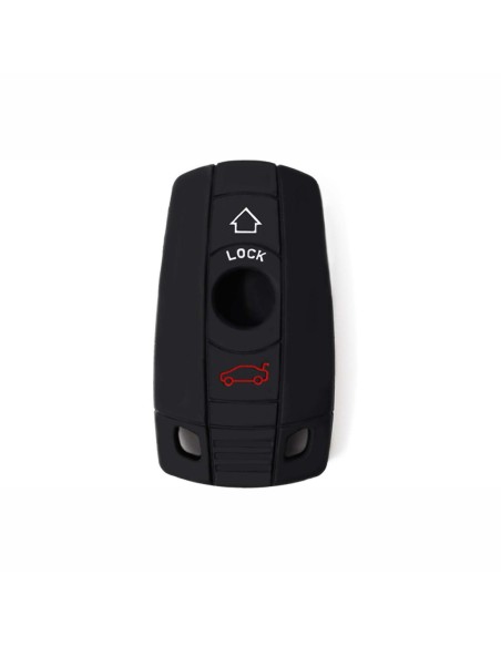 Guscio in Silicone Cover Chiave per Telecomando BMW Serie 1 3 5 6 7 X1 X3 X5 X6 Z4 Portachiave Nero