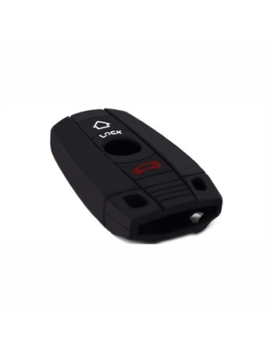 Guscio in Silicone Cover Chiave per Telecomando BMW Serie 1 3 5 6 7 X1 X3 X5 X6 Z4 Portachiave Nero