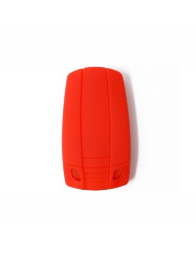 Guscio in Silicone Cover Chiave per Telecomando BMW Serie 1 3 5 6 7 X1 X3 X5 X6 Z4 Portachiave Rosso