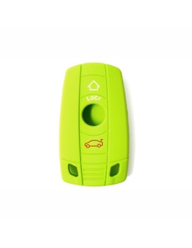 Guscio in Silicone Cover Chiave per Telecomando BMW Serie 1 3 5 6 7 X1 X3 X5 X6 Z4 Portachiave Verde