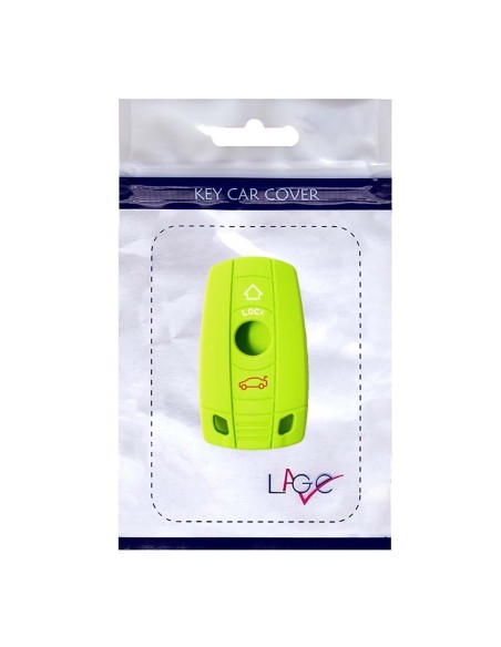 Guscio in Silicone Cover Chiave per Telecomando BMW Serie 1 3 5 6 7 X1 X3 X5 X6 Z4 Portachiave Verde