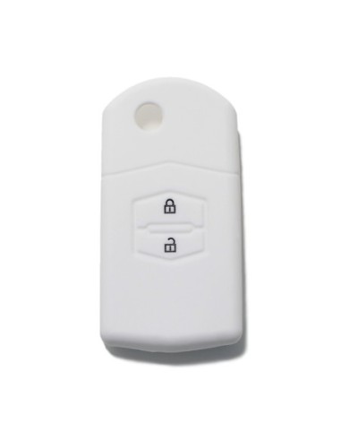 Guscio Silicone Cover Chiave Telecomando Mazda Portachiave Bianco 2 3 5 6 BT50 CX-5 CX-7 CX-9 MX5 RX8
