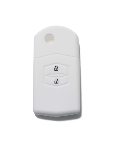 Guscio Silicone Cover Chiave Telecomando Mazda Portachiave Bianco 2 3 5 6 BT50 CX-5 CX-7 CX-9 MX5 RX8