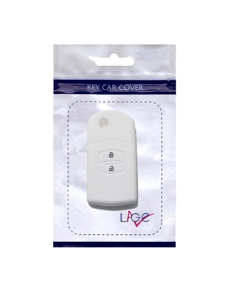 Guscio Silicone Cover Chiave Telecomando Mazda Portachiave Bianco 2 3 5 6 BT50 CX-5 CX-7 CX-9 MX5 RX8