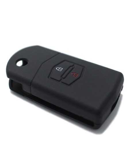 Guscio Silicone Cover Chiave Telecomando Mazda Portachiave Nero 2 3 5 6 BT50 CX-5 CX-7 CX-9 MX5 RX8