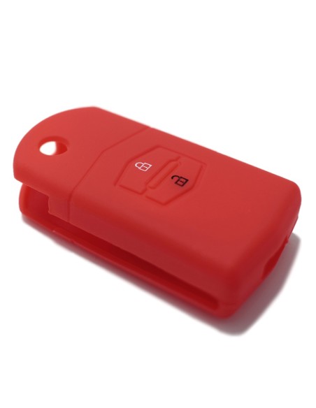 Guscio Silicone Cover Chiave Telecomando Mazda Portachiave Rosso 2 3 5 6 BT50 CX-5 CX-7 CX-9 MX5 RX8