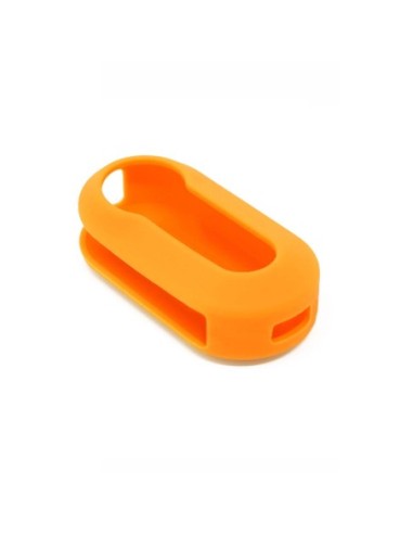Guscio in Silicone Cover Chiave Aperto per Telecomando Fiat Grande Punto Evo Panda Bravo Stilo 500 L e Lancia Y Delta Musa Portachiave Arancione