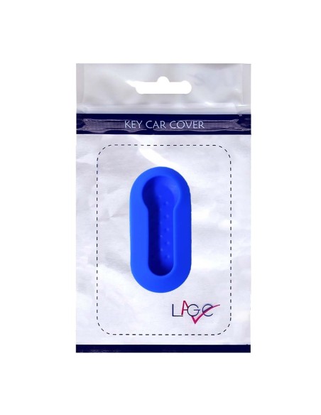 Guscio in Silicone Cover Chiave Aperto per Telecomando Fiat Grande Punto Evo Panda Bravo Stilo 500 L e Lancia Y Delta Musa Portachiave Blu