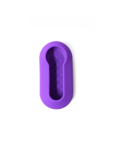 Guscio in Silicone Cover Chiave Aperto per Telecomando Fiat Grande Punto Evo Panda Bravo Stilo 500 L e Lancia Y Delta Musa Portachiave Viola