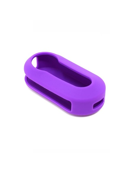 Guscio in Silicone Cover Chiave Aperto per Telecomando Fiat Grande Punto Evo Panda Bravo Stilo 500 L e Lancia Y Delta Musa Portachiave Viola