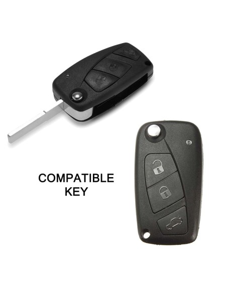 Guscio in Silicone Cover Chiave per Telecomando Fiat Grande Punto Panda Bravo Stilo Ducato Ulysse Doblò Portachiave Arancione