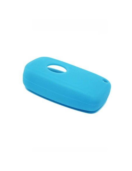 Guscio in Silicone Cover Chiave per Telecomando Fiat Grande Punto Panda Bravo Stilo Ducato Ulysse Doblò Portachiave Azzurro