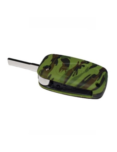 Guscio in Silicone Cover Chiave per Telecomando Fiat Grande Punto Panda Bravo Stilo Ducato Ulysse Doblò Portachiave Camouflage