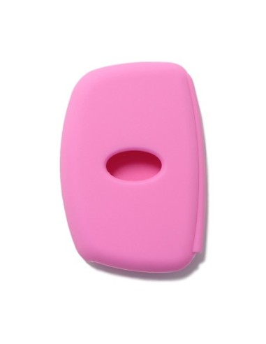 Guscio Silicone Cover Chiave per Telecomando Hyundai Portachiavi Rosa 3 Tasti i10 i20 i30 i40 ix20 ix25 ix30 ix35 ix45 ix55 Solaris Mistra Verna Sonata Santa Fe Tucson