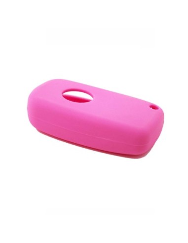 Guscio in Silicone Cover Chiave per Telecomando Fiat Grande Punto Panda Bravo Stilo Ducato Ulysse Doblò Portachiave Rosa