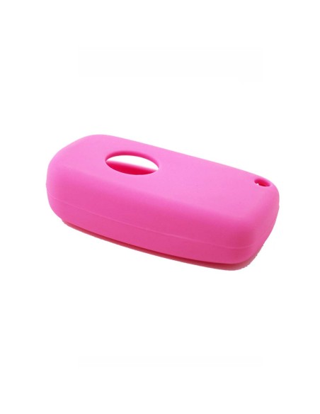 Guscio in Silicone Cover Chiave per Telecomando Fiat Grande Punto Panda Bravo Stilo Ducato Ulysse Doblò Portachiave Rosa