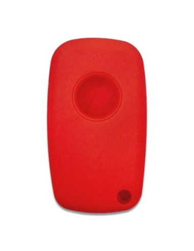 Guscio in Silicone Cover Chiave per Telecomando Fiat Grande Punto Panda Bravo Stilo Ducato Ulysse Doblò Portachiave Rosso