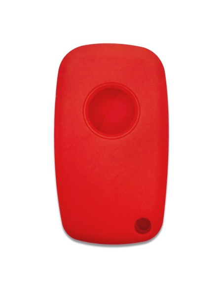 Guscio in Silicone Cover Chiave per Telecomando Fiat Grande Punto Panda Bravo Stilo Ducato Ulysse Doblò Portachiave Rosso