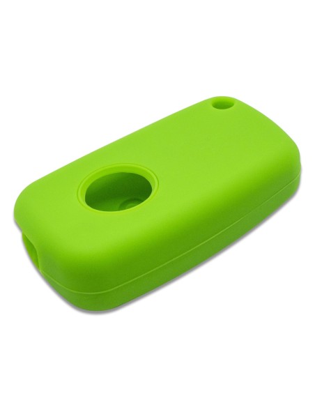 Guscio in Silicone Cover Chiave per Telecomando Fiat Grande Punto Panda Bravo Stilo Ducato Ulysse Doblò Portachiave Verde