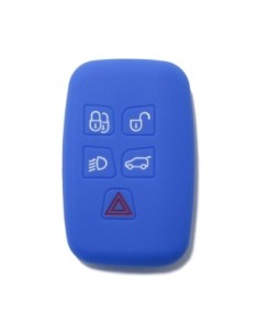 Guscio in Silicone Cover Chiave Telecomando Land Rover Portachiave Blu Range Rover Sport Evoque LR4 Freelander Discovery