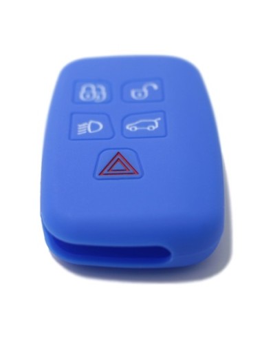 Guscio in Silicone Cover Chiave Telecomando Land Rover Portachiave Blu Range Rover Sport Evoque LR4 Freelander Discovery