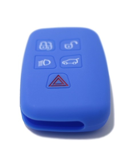 Guscio in Silicone Cover Chiave Telecomando Land Rover Portachiave Blu Range Rover Sport Evoque LR4 Freelander Discovery