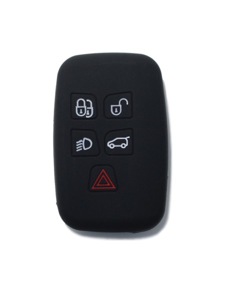 Guscio Silicone Cover Chiave Telecomando Land Rover Portachiave Nero  Range Rover Sport Evoque LR4 Freelander Discovery