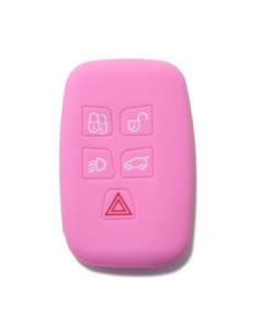 Guscio Silicone Cover Chiave Telecomando Land Rover Portachiave Rosa  Range Rover Sport Evoque LR4 Freelander Discovery