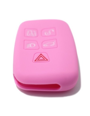 Guscio Silicone Cover Chiave Telecomando Land Rover Portachiave Rosa  Range Rover Sport Evoque LR4 Freelander Discovery