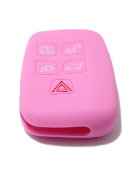 Guscio Silicone Cover Chiave Telecomando Land Rover Portachiave Rosa  Range Rover Sport Evoque LR4 Freelander Discovery