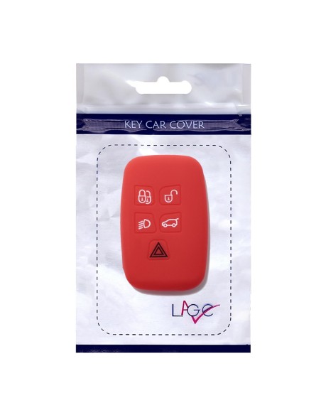 Guscio Silicone Cover Chiave Telecomando Land Rover Portachiave Rosso Range Rover Sport Evoque LR4 Freelander Discovery