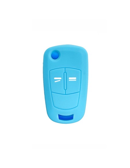 Guscio in Silicone Cover Chiave per Telecomando Opel Antara Astra Corsa Meriva Tigra Vectra Zafira Portachiave Azzurro