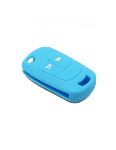 Guscio in Silicone Cover Chiave per Telecomando Opel Antara Astra Corsa Meriva Tigra Vectra Zafira Portachiave Azzurro