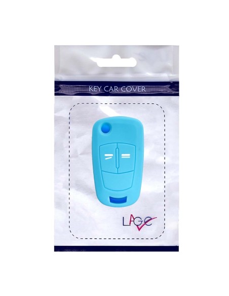 Guscio in Silicone Cover Chiave per Telecomando Opel Antara Astra Corsa Meriva Tigra Vectra Zafira Portachiave Azzurro