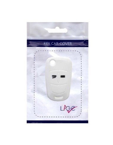 Guscio in Silicone Cover Chiave per Telecomando Opel Antara Astra Corsa Meriva Tigra Vectra Zafira Portachiave Bianco